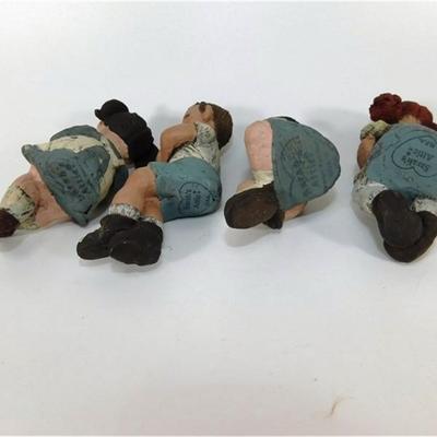 48 4" Sarah's Attic Lot of 4 Shelf Sitting Statues