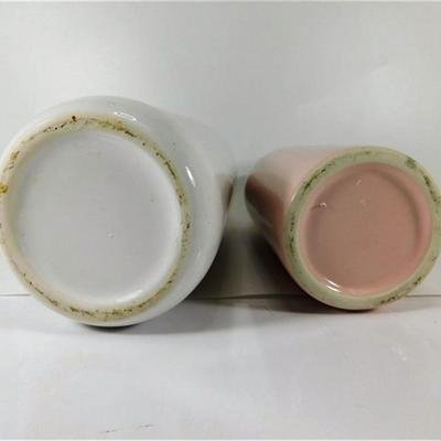 50 Lot of 2 Decorative Bottles Pink / White
