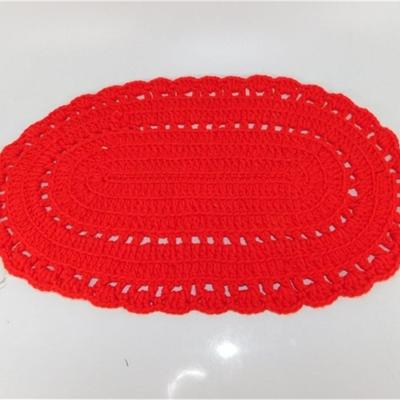 55 Lot of 9 Red Handmade Placemats