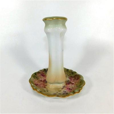 59 5" Beige and Floral Hatpin Holder