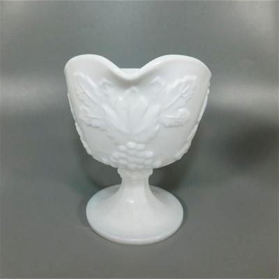 62 4" Milk Glass Cream and Sugar