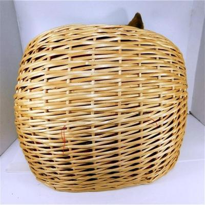 65 13" 2 Stuffed Schnauzers in Basket