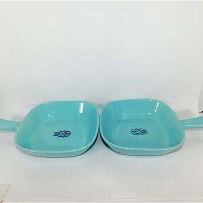 70 Lot of 2 Blue Tulip Cronin Ovenware Dishes