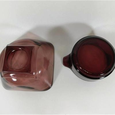 72 1- 5 1/2" Lot of 4 Amethyst Glassware