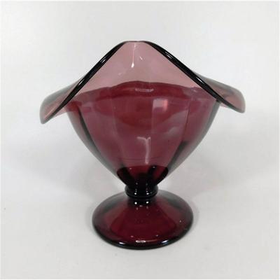 72 1- 5 1/2" Lot of 4 Amethyst Glassware