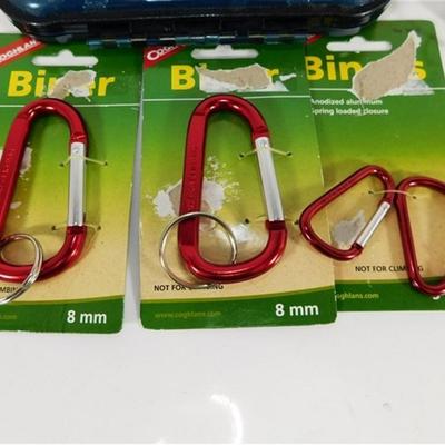 82 Lot of 4 - 3 Coghlan's Biners / Otterbox Waterproof Box