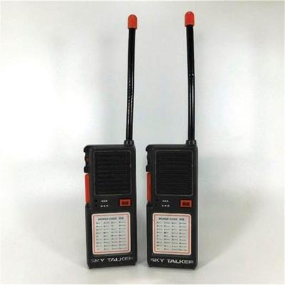 90 Lot of 2 Sky Talker Walkie Talkies( no backs for batteries) and AM-FM Radio Cassette Player (Travel Size)