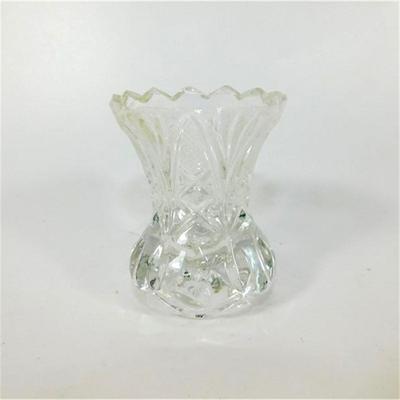 98 Ofnah Crystal Bowl and 2 Small Crystal 3" Vases