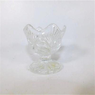 98 Ofnah Crystal Bowl and 2 Small Crystal 3" Vases