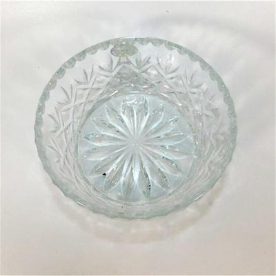 98 Ofnah Crystal Bowl and 2 Small Crystal 3" Vases
