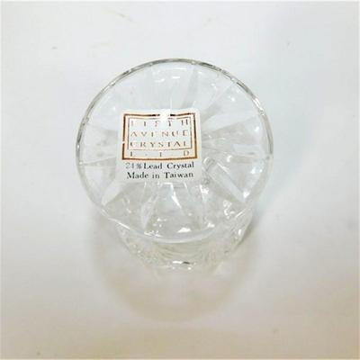 98 Ofnah Crystal Bowl and 2 Small Crystal 3" Vases