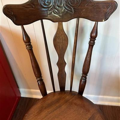 99 Antique Swivel Piano Stool With Glass Ball & Claw Feet