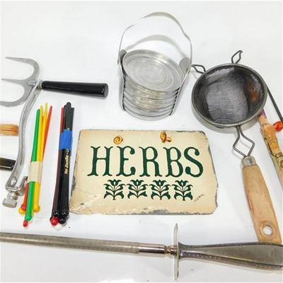 105 Misc. Lot of Kitchen Items and DÃ©cor