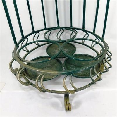 113 18" Metal Tabletop Wine Rack