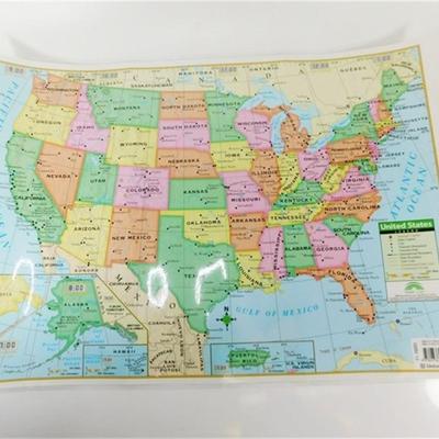 128 18 x 13" Laminated World & Us Mat