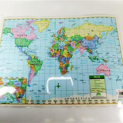 128 18 x 13" Laminated World & Us Mat