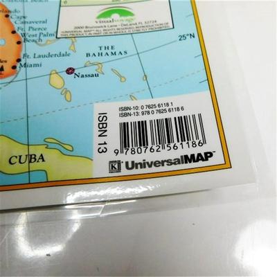 128 18 x 13" Laminated World & Us Mat