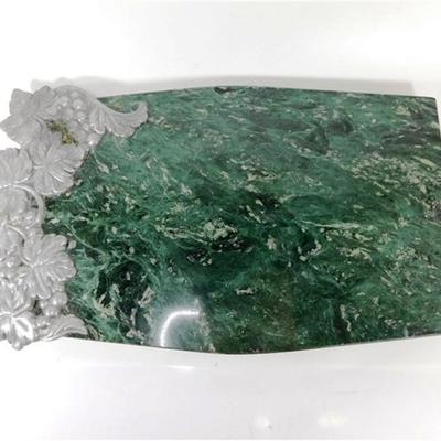 135 14" Lenox Marble and Silver Grapevines Cutting Board