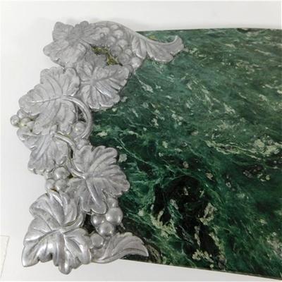 135 14" Lenox Marble and Silver Grapevines Cutting Board