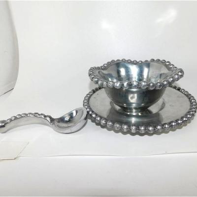136 3" Arthur Court Jewel 3 Piece Condiment Set