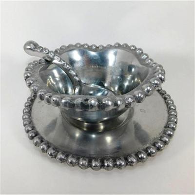 136 3" Arthur Court Jewel 3 Piece Condiment Set