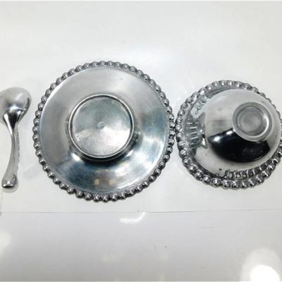 136 3" Arthur Court Jewel 3 Piece Condiment Set