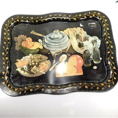 137 19" Lot of 4 Vintage Metal Trays