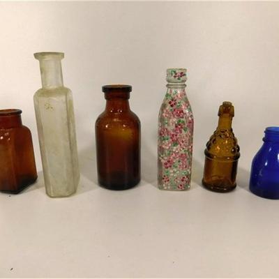 139 3-5 1/2 Lot of 6 Vintage Bottles