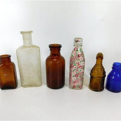 139 3-5 1/2 Lot of 6 Vintage Bottles