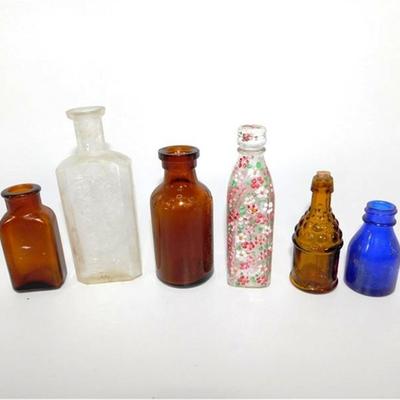 139 3-5 1/2 Lot of 6 Vintage Bottles