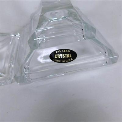 142 Lot of 9 Crystal Candlesticks