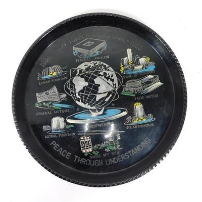 143 10 1/2 1964 New York World's Fair 1965 Plastic Tray