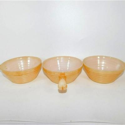 144 7" Lot of 3 Vintage Fire King Ovenware