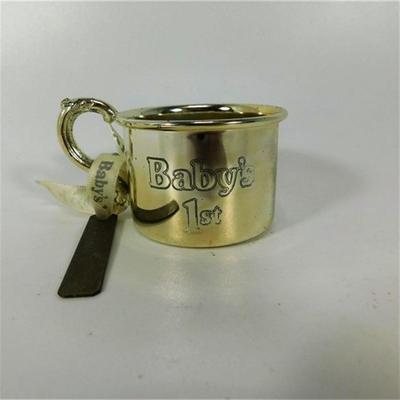 146 1 1/2' Department 56 Baby's 1st Silver-plate Mug