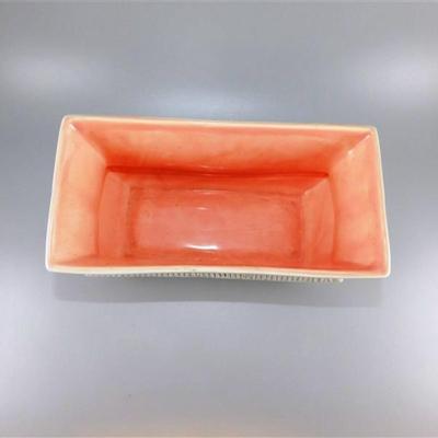 Red Wing Pottery USA B2101 Stoneware Planter Gray/Blue Pink on Inside 8 x 4 x 4