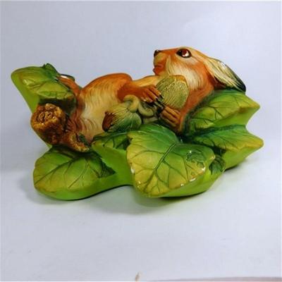 154 7" Vintage 1966 Bossons Chalkware Squirrel