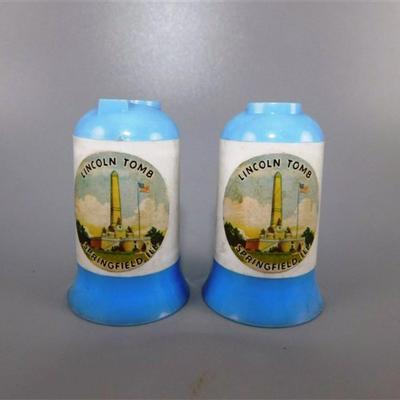 166 Lot of 2 Sets of Plastic Salt and Pepper Shakers From Tourist Trips