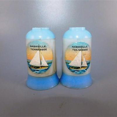 166 Lot of 2 Sets of Plastic Salt and Pepper Shakers From Tourist Trips
