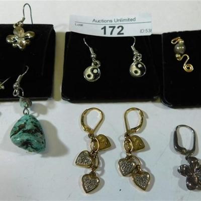 172 Better Jewelry Bulk Deal ~ Earrings ~ Turquoise ~ Ying Yang ~ Fleur Dis Lis ~ Others