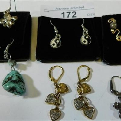 172 Better Jewelry Bulk Deal ~ Earrings ~ Turquoise ~ Ying Yang ~ Fleur Dis Lis ~ Others