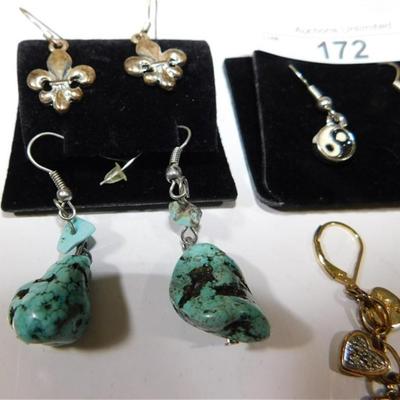 172 Better Jewelry Bulk Deal ~ Earrings ~ Turquoise ~ Ying Yang ~ Fleur Dis Lis ~ Others