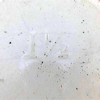 174 1 1/2 Marked Antique Mixing Bowl 12 x 4 1/2 See Stress Crack on bottom inside of Bowl