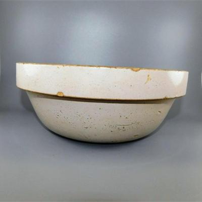 174 1 1/2 Marked Antique Mixing Bowl 12 x 4 1/2 See Stress Crack on bottom inside of Bowl