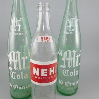 176 Lot of 3 Bottles+B33 2 Mr. Cola / Nehi `