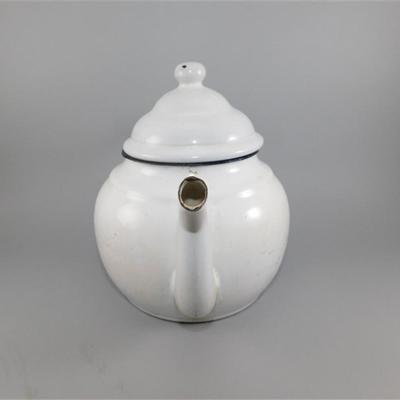 192 7" Vintage Enamelware Teapot