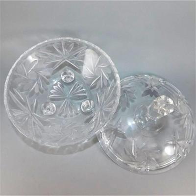 203 6" Crystal Lidded Candy Dish