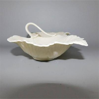 205 10 1/2" Vintage Lenox Double Grape Leaf Serving Dish
