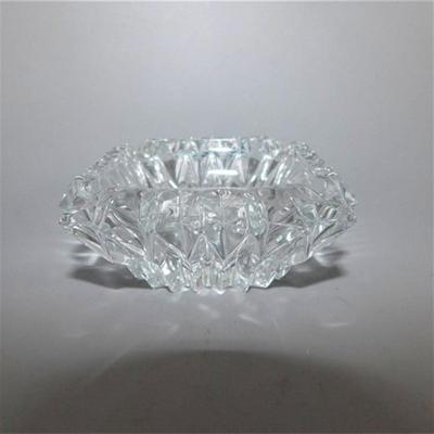 208 Lot of 4 Small Crystal Items ~ Toothpick Holders / Match Holders / Ash Tray / Etc