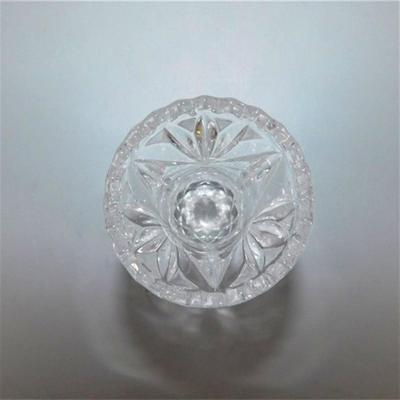 208 Lot of 4 Small Crystal Items ~ Toothpick Holders / Match Holders / Ash Tray / Etc