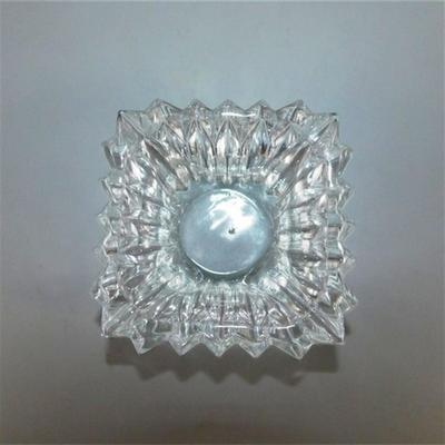 208 Lot of 4 Small Crystal Items ~ Toothpick Holders / Match Holders / Ash Tray / Etc